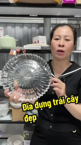 Đĩa thuỷ tinh cao cấp đựng đồ đẹp mê #diathuytinh #dia #dia thuy tinh tron #diadungdoan #diadep 