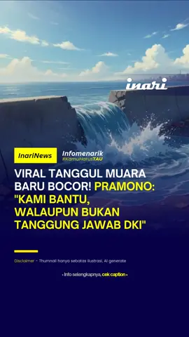 Hai Sobat INARI! Ada berita mendesak dari Jakarta Utara, loh! Tanggul laut di Muara Baru, Kecamatan Penjaringan, tiba-tiba bocor pada Kamis (4/12/2025) dan bikin warga khawatir kena banjir rob 😱 Video kondisi tanggul yang bocor bahkan beredar viral di media sosial!   Penyebab kebocoran itu karena pasang air laut naik sangat tinggi, mencapai 211 sentimeter, yang bikin tekanan besar ke struktur tanggul. Dalam video yang beredar, terlihat air laut sudah lebih tinggi dari permukaan daratan dan hanya tertahan oleh tanggul beton — di salah satu titik, air malah menyembur ke daratan! Warga sekitar juga sempat coba menutup kebocoran dengan peralatan seadanya.   Saat ditanya, Gubernur DKI Pramono Anung langsung menegaskan: tanggul ini sebenarnya bukan tanggung jawab Pemprov DKI, melainkan PT Pelindo, karena berada di kawasan Pelabuhan Perikanan Nizam Zachman. Namun, karena puncak rob akan datang pada Jumat (5/12) sekitar pukul 09.00 WIB, Pemprov DKI tetap mau bantu menangani nya.   