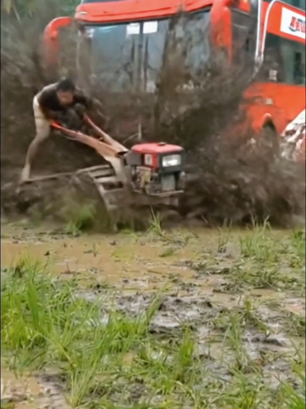Extreme hand tractor, hilling tractor #traktornyungsep #kubota #g3000zeva 