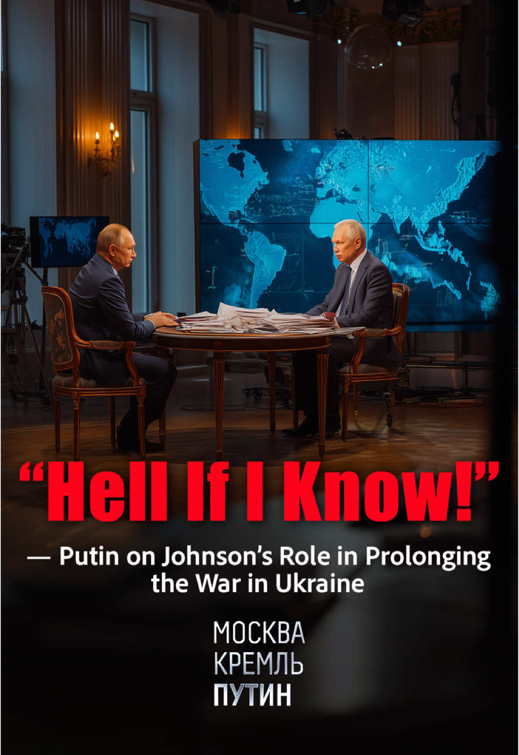 “Hell if I know!” — Putin on why Johnson convinced Ukraine to keep fighting.   #Putin #BorisJohnson #Kiev #Donbass #UkraineWar