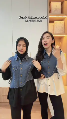Yuk gercepin bebb ready 2 ukuran ya beb ✨ #kemejadenim #ootdfashion #kemejawanita #kemejawanita 