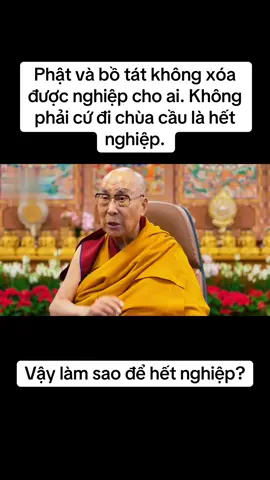 Làm sao để chuyển nghiệp? Kính gửi quý đạo hữu bài thuyết giảng khai thị của Quý tôn Đức: Đạt Lai Lạt Ma.  Nguồn: Tàng Kinh Các. #phatgiao #bodedatma #phatphapvobien #phat #binhan 