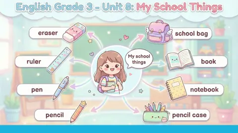 🎄THUYẾT TRÌNH: Tiếng Anh lớp 3: Unit 8 My school things Vẫn những công cụ AI quen thuộc:  • ChatGPT: Tạo nội dung về Christmas  • Gemini Banana: Thiết kế infographic  • Google AI Studio: Tạo giọng đọc  • CapCut: Ghép hình – chỉnh sửa video 🌱Thành phẩm: Một video thuyết trình đẹp – sáng tạo  #speaking  #english  #teachingenglish  #AI  #dayhocsangtao 