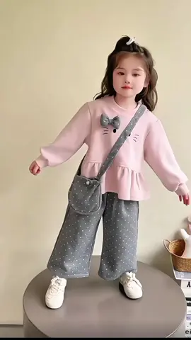 bộ nỉ 2 da cho bé gái 10_30kh#setbegai #bonibegai #thoitrangtreem #xuhuong 