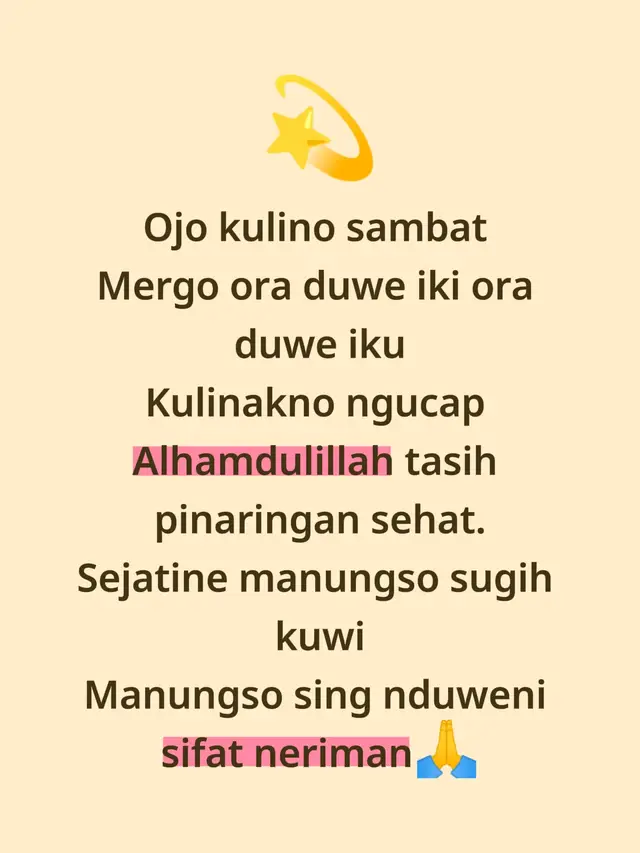 #pituturjowo #selamatmalam #nasehat #bersyukur 