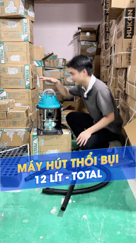 Máy hút bụi 12L TOTAL TVC12202 1000W hút khô và ướt Kèm phụ kiện Máy hút bụi công nghiệp, dọn dẹp nhà cửa, công xưởng #mayhutbui #maythoibui #thinksafe #total 