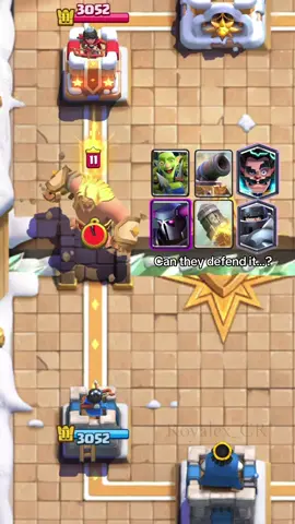 Can they defend it…? #fyp #clashroyale #viralvideos #jynxzi #supercell 