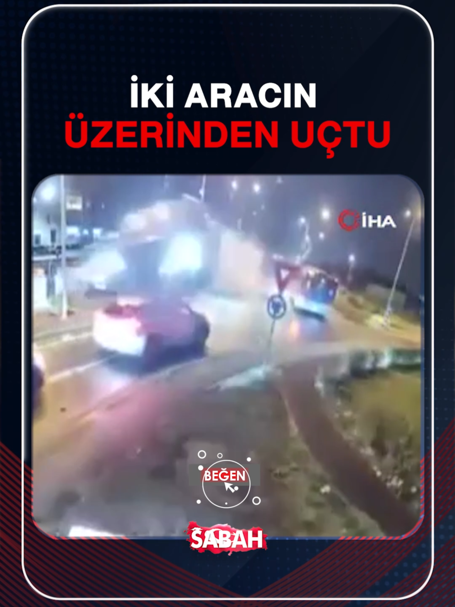 Romanya'da bir sürücü, kontrolünü kaybetmesi sonucu diğer araçların üstünden uçarak geçti.
