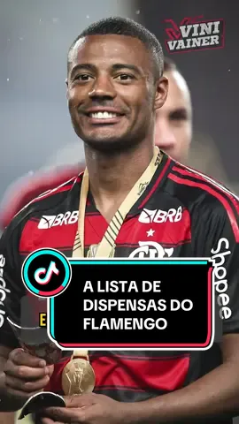 A lista de dispensas do Flamengo para 2026 #flamengo #mercadodabola #TikTokEsportes 