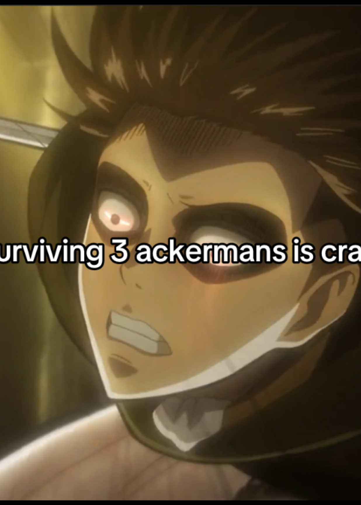 HONESTLY ITS SHOCKING💗💗especially against Levi😭EVEN WENT UP AGAINST 2 ACKERMANS my girl is crazy💔#animefyp #viral #AttackOnTitan #cutie #fyp 