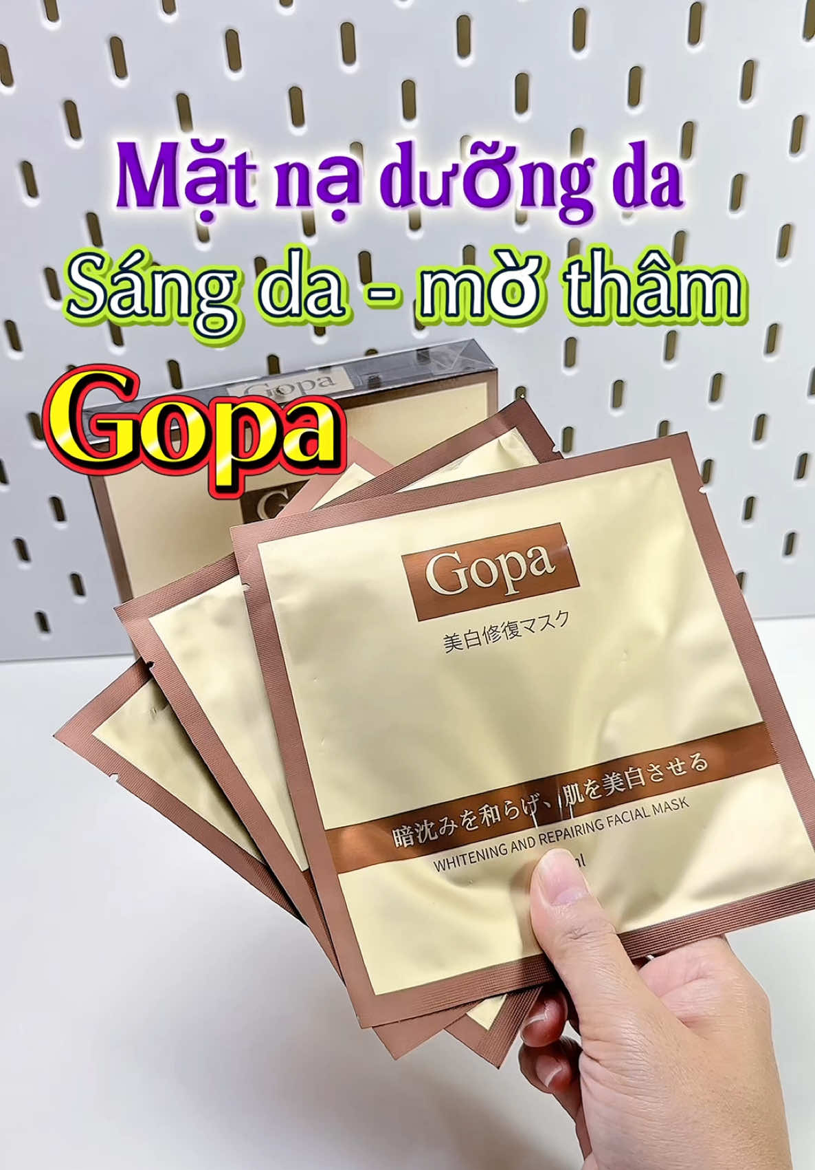 Mặt nạ dưỡng sáng da & phục hồi #matna #Skincare #goclamdep #chamda #Gopa 