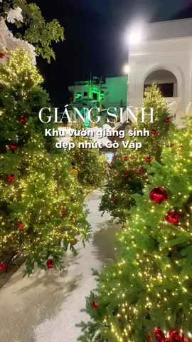 Phát hiện khu vườn giáng sinh lung linh ngay Gò Vấp check in ko tốn phí gì nè  #saigon #nhatho #giangsinh #noel #giaoxuhopan 