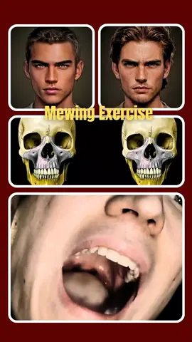 Mewing exercise + Jawline L shaped + sharp Jawline exercise ( do this everyday to see amazing results) ( 100% proved ) #fyp #mewing #jawline #looksmax #looksmaxing #jawlinechallenge #mewingtransformation #mewingtutorial #virall #usa #usaarmy 