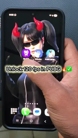 How to unlock 120FPS in PUBG with shizuki and 90fps  #PUBGMOBILE #samsung #tipsandtricks #fouryourpage #yourenemygaming 