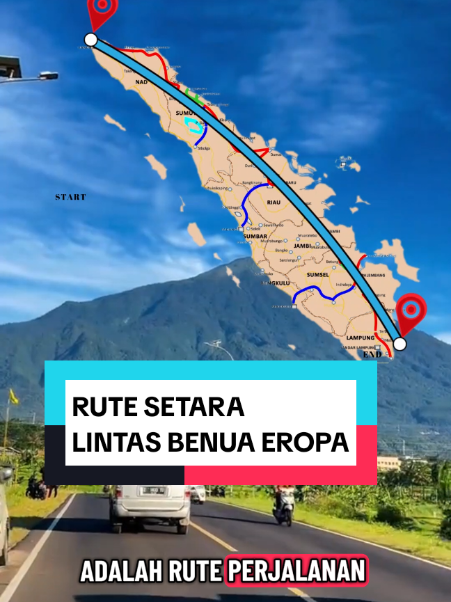 Sobat Sumatra! Perjalanan darat Aceh–Bakauheni adalah rute terpanjang di Indonesia, menempuh Ribuan Km melintasi 6 provinsi—setara dengan road trip melewati beberapa negara di Eropa! Jalur ekstrem, tanjakan panjang, tikungan tajam, sampai truk-truk raksasa jadi teman setia di Lintas Sumatra. Pernah melintasi jalur ini? Coba ceritakan pengalaman kalian! Apakah lebih banyak tegangnya, capeknya… atau justru kenangannya? #sumatrainsight #sumatra #RafflesId #fyp 