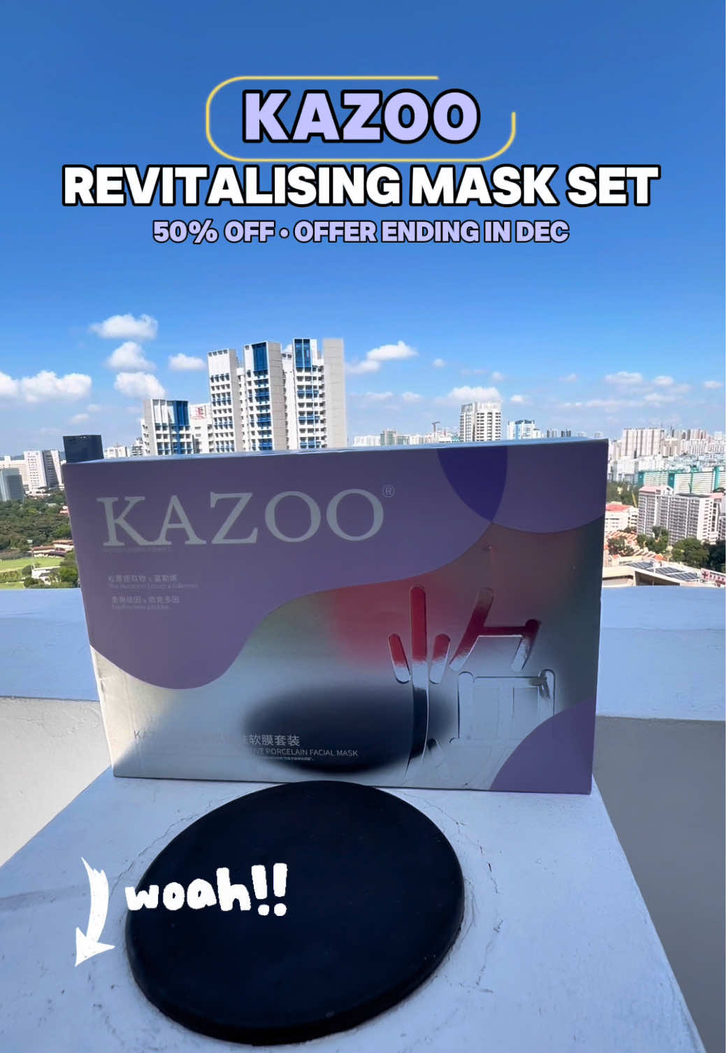 KAZOO Mud Mask Matsutake Mushroom Revistalising Soft Mask Set flash sale 
