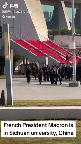 French President Macron is in China