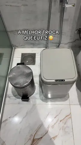 A lixeira mais prática e higiênica que existe ! #lixeiras #praticidade #organizacao #tiktokshop1212br 