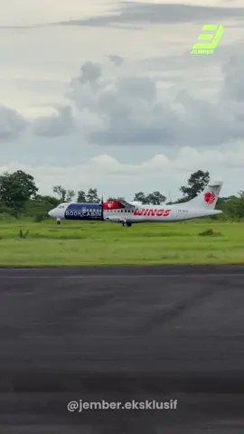 Penerbangan Perdana Jember - Bali .  .  #jember #bandaranotohadinegoro #jemberbarujembermaju 
