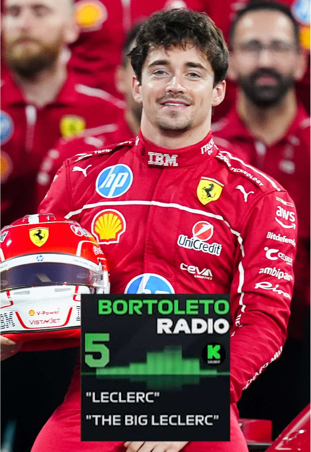 #GabrielBortoleto understood which #Leclerc it was right away 😂 #CharlesLeclerc #F1 #Ferrari 