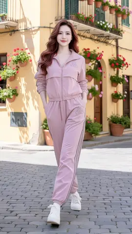 Set Bộ Gió Nữ Thu Đông Thể Thao Chất Gió 2 Lớp Umi