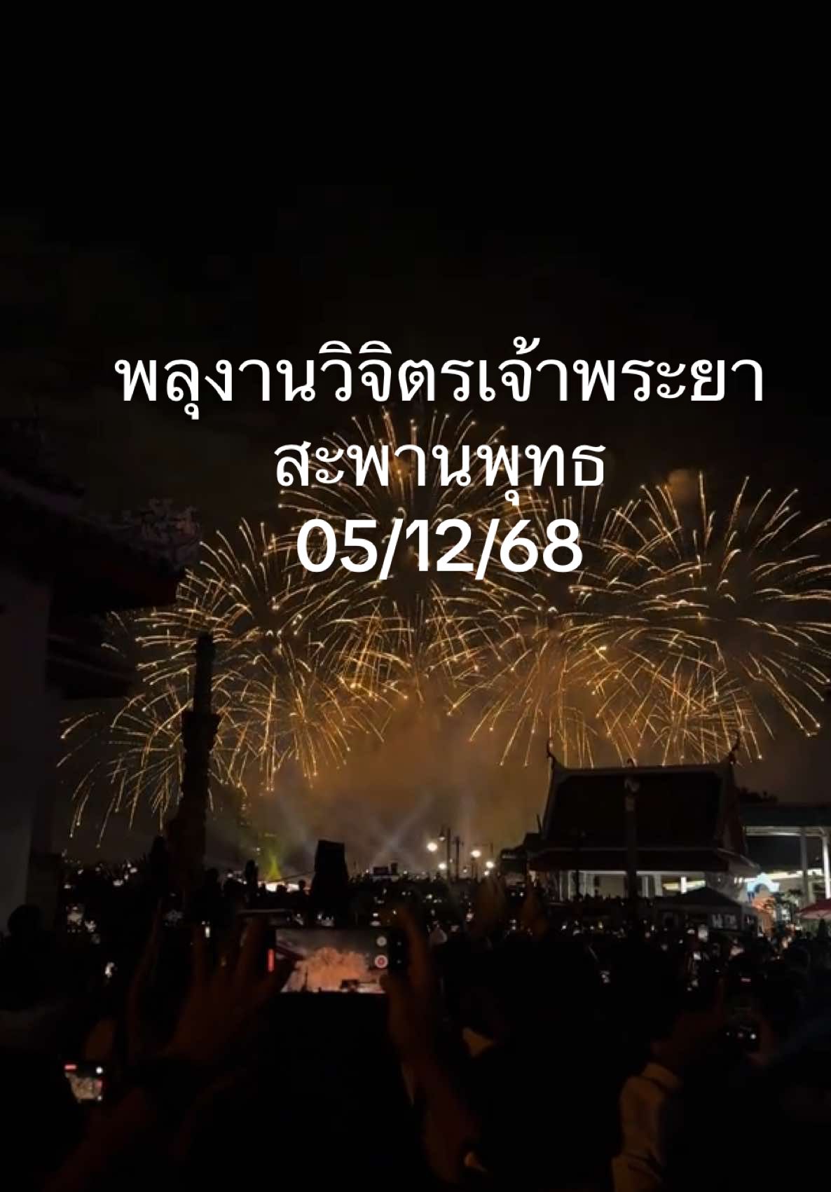 พลุ งานวิจิตรเจ้าพระยาสะพานพุทธ68  #วิจิตรเจ้าพระยา #สะพานพุทธ  #ฟีด 