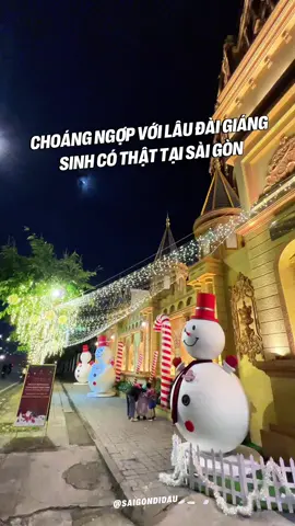Lâu đài giáng sinh có thật tại Sài Gòn #saigondidau #Noel2025 #cafe #checkin #xuhuong