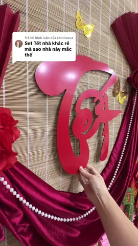 Trả lời @chinhacua Bác iu ơi đối với chữ Alu cứng bóg đẹp này thì ko hề đắt xíu nào, trang trí dc vài năm đoá ạ #tết2026 #decor #LearnOnTikTok #trangtrinhacua 