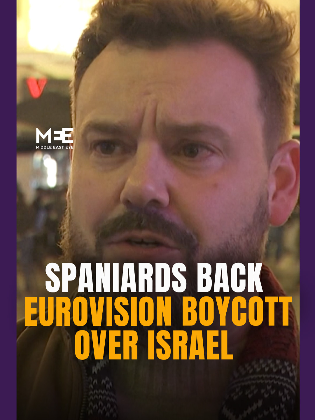 One day after Eurovision announced that it would allow Israel to participate in the song contest, Spaniards say they support their country’s decision to boycott the event. “I think it’s great, because since Eurovision doesn’t take steps to remove from its festival a genocidal, violent country that causes wars from its festival, it’s very good that Spain withdraws as a form of protest,” says a Barcelona resident. Spain, Ireland, Slovenia and the Netherlands all said they would not be participating due to Israel’s ongoing genocide in Gaza and controversy surrounding the massive public support for Israeli candidates in previous editions.