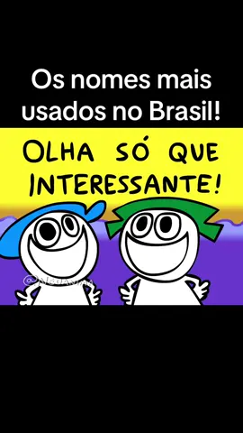 Nomes mais usados no Brasil! #nomes #foryou #paravoce #foryoupage #fyp 