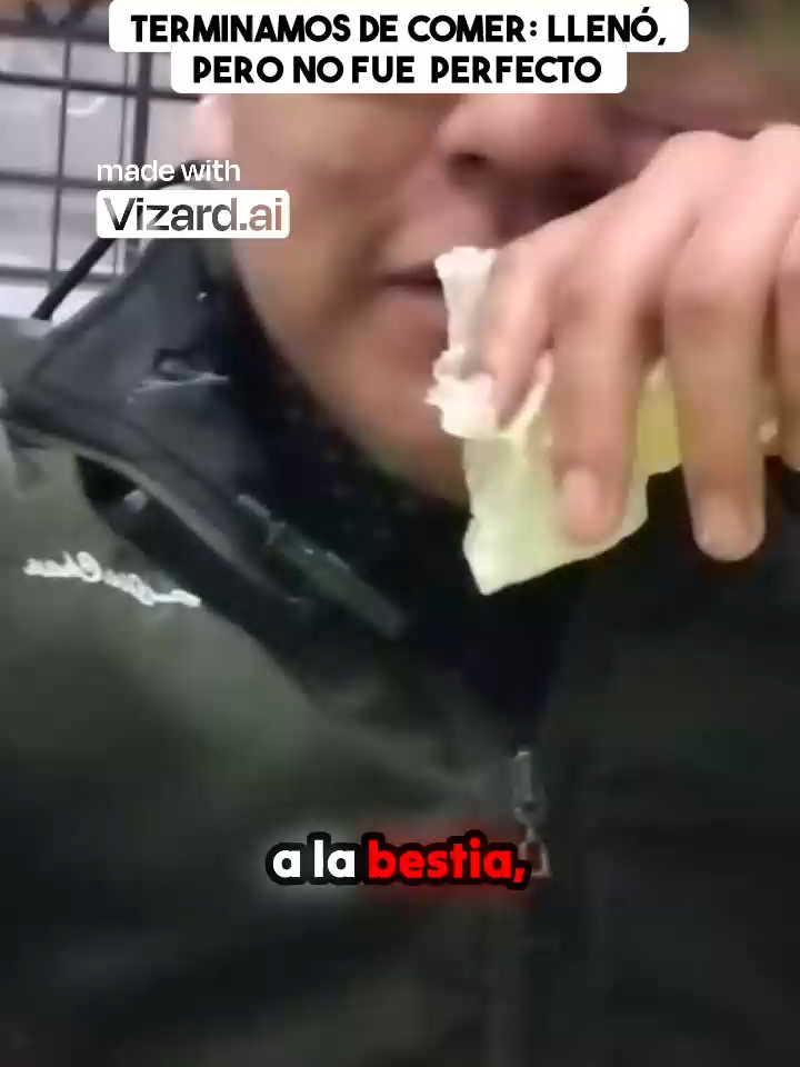 Terminamos de comer_ Llenó_ pero no fue perfecto