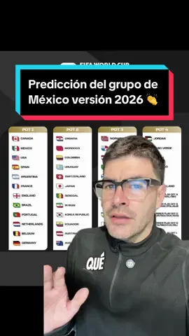 Predicción del grupo de México versión 2026 👏 #seleccionmexicana #copadelmundo #mundial2026 #futbol #TikTokDeportes 