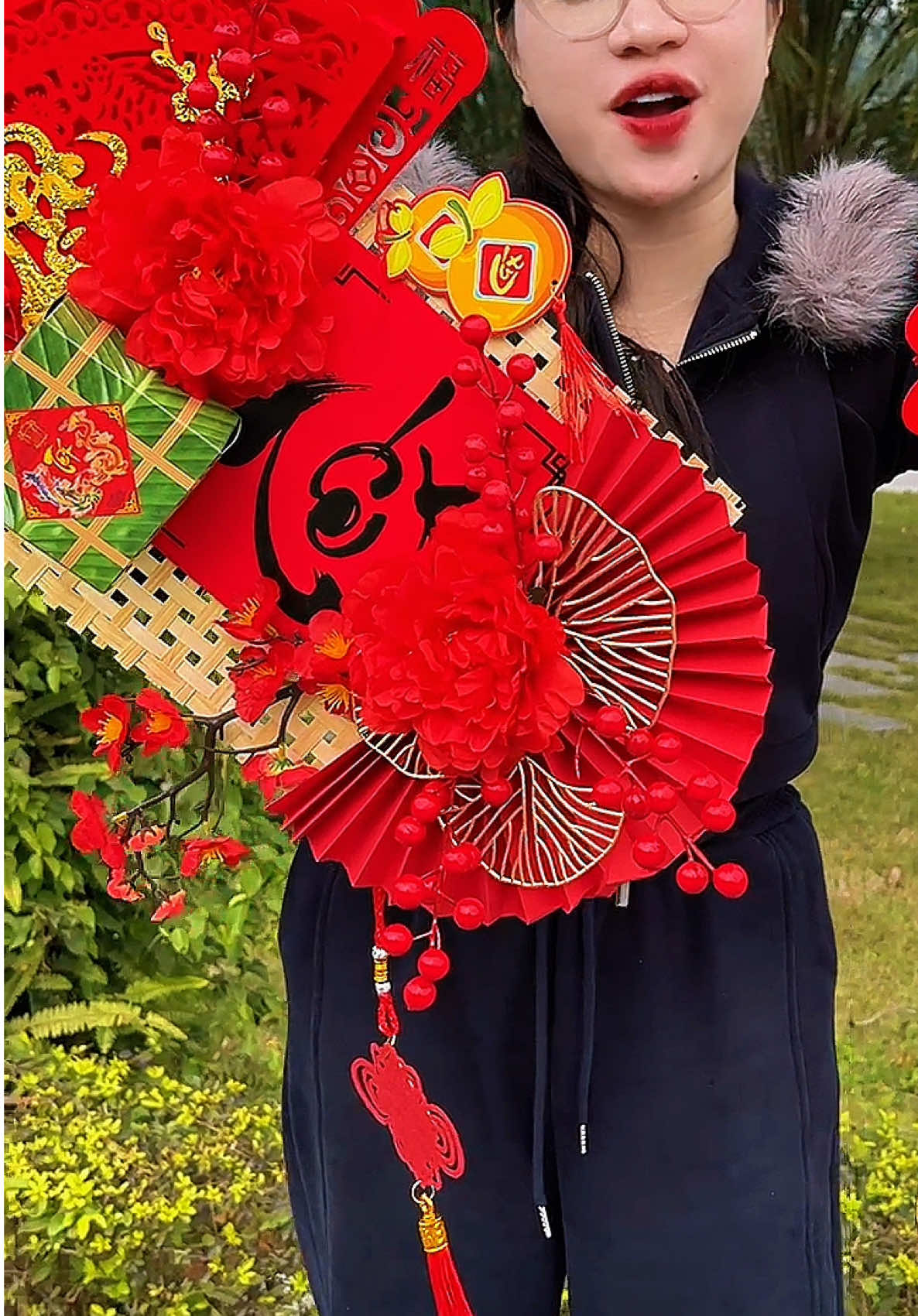 set trang trí Tết cứ phải gọi là quá xuất sắc #trangtritet #settrangtritet #setmanhtretrangtri #trangtrangdo 