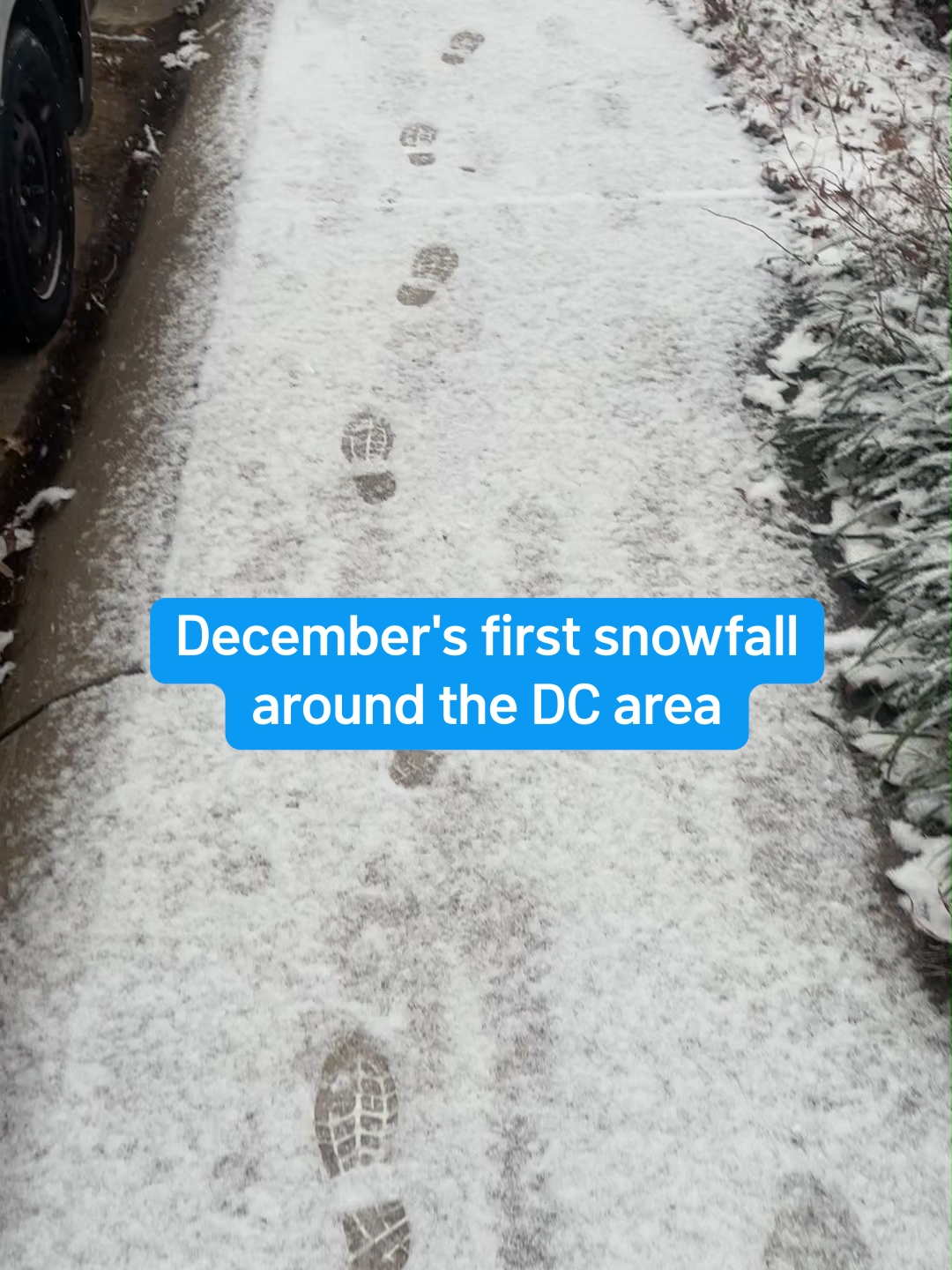 ❄ SNOW! SNOW! SNOW! ❄ Here's what December's first snowfall looked like around the DMV. #snow #weather #winterweather #snowflakes #washingtondc #dc #maryland #md #virginia #va #dmvnews #dmv