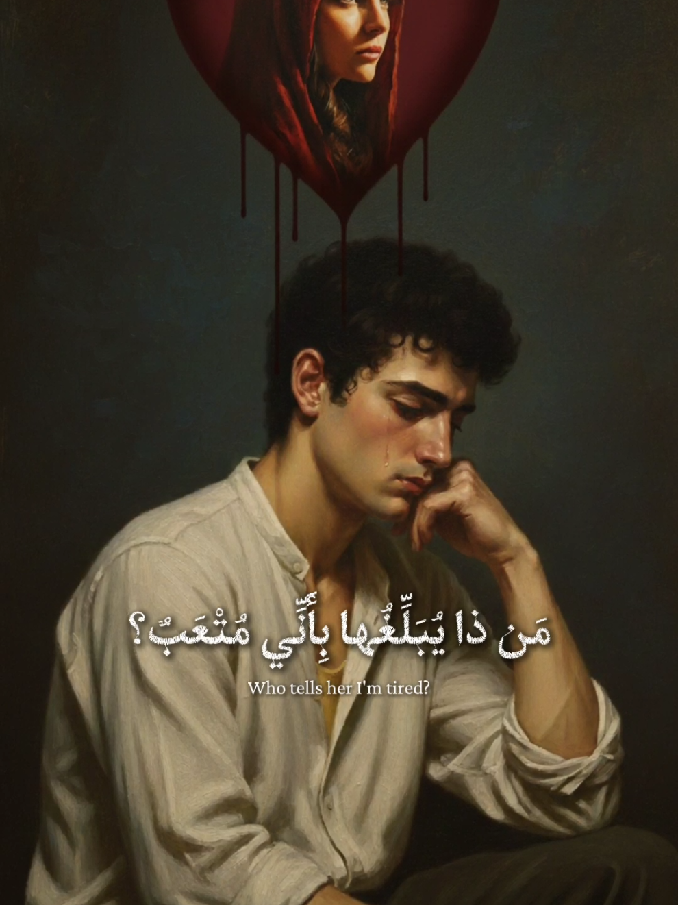 مَن ذا يبلِغُها بأنِّي مُتعَبٌ ♥️🎙️ @His princess👸🏻❤️  #شعر #capcut #الشعب_الصيني_ماله_حل😂😂 #تصميمي #خواطر 