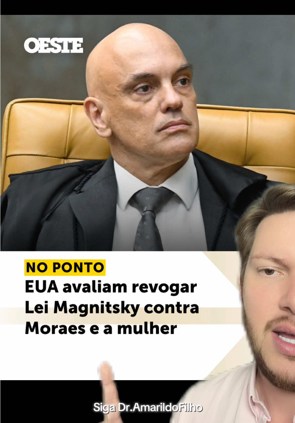 Moraes é sua esposa podem ficar livres da Magnitsky. #noticias #comentaristadenoticias 