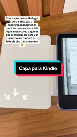 #BookTok  #gadget #booktokbrasil #kindleunlimitedromancebooks  Essa capinha para tablet funciona super bem com abertura e fechamento magnético. Protege seu Kindle e tem fundo transparente para você personalizar e fazer setup do seu dispositivo. O preço está excelente e vale muito a pena aqui no Tiktokshop. Uma excelente dica para leitores. Se você comprou seu Kindle na Black Friday corre e garante logo segurança, proteção e conforto para seu dispositivo.