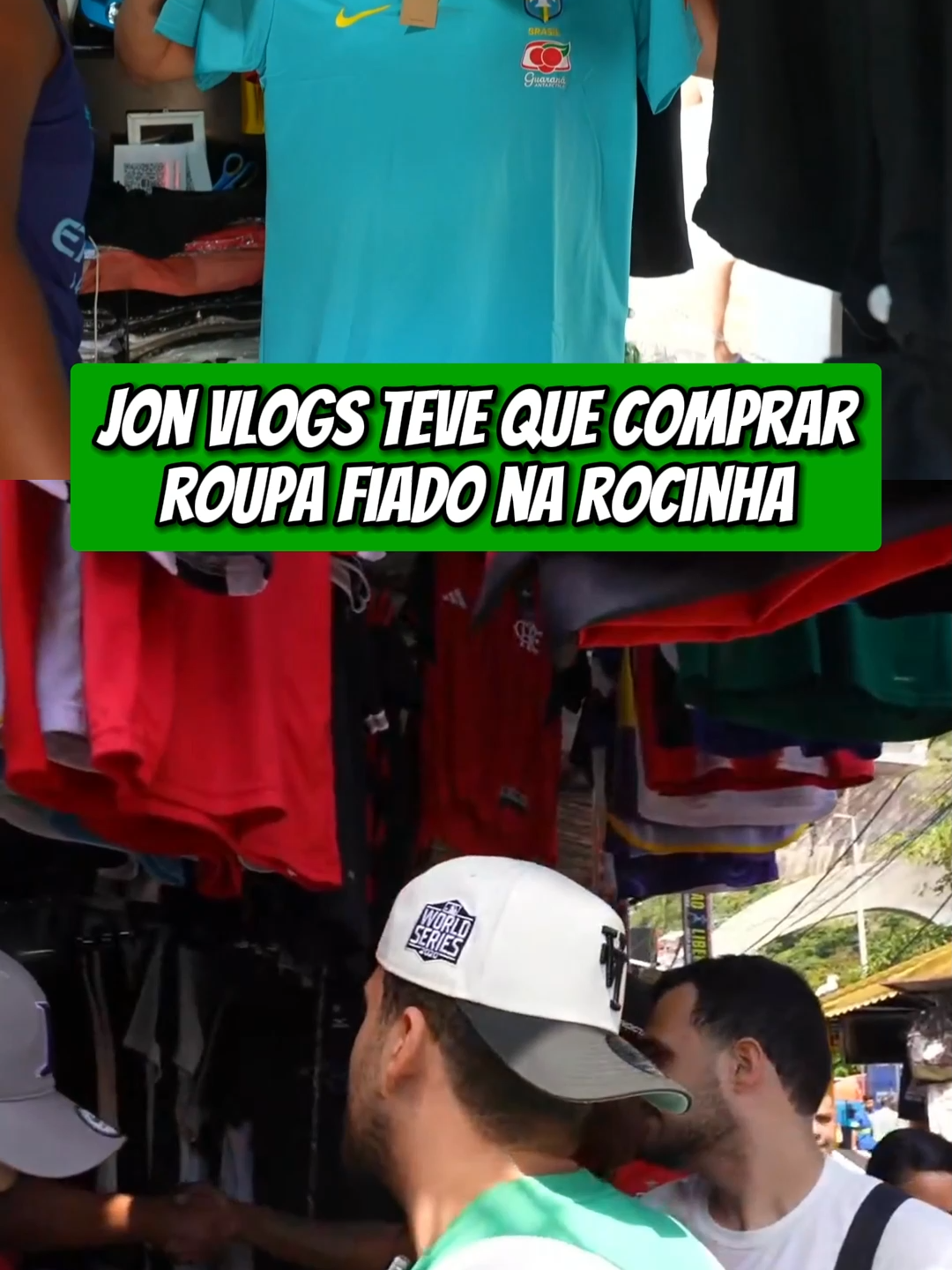 Jon Vlogs teve que comprar roupa fiado #jonvlogs #bdj #bondedojon #jonvlogsclip #rocinha