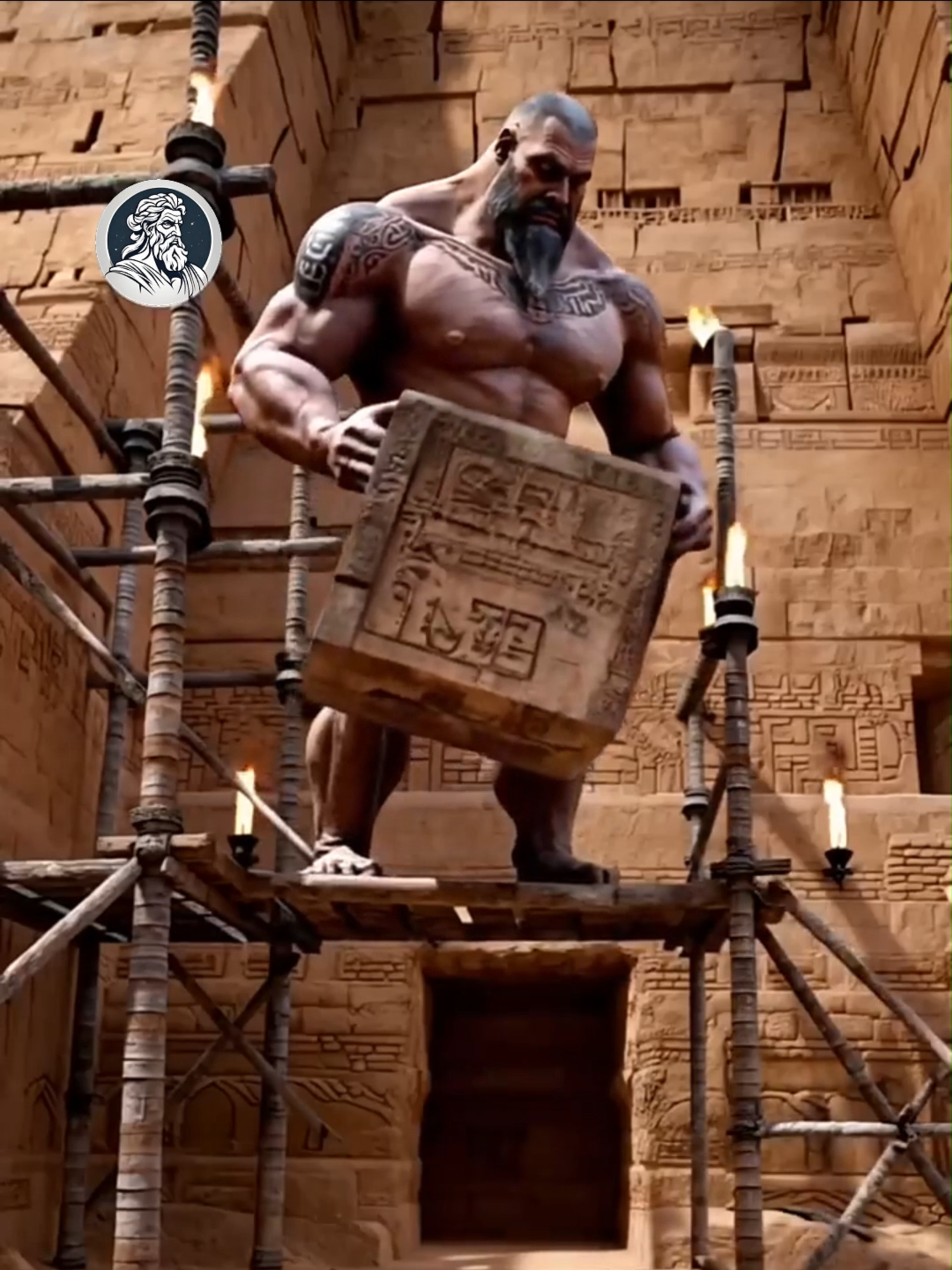 HOW THE PYRAMIDS WERE MADE #cadamitologia #fyp #ai #giants #egypt #desert #pyramids #alien