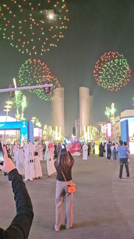 Fireworks in Lusail boulevard,, 05/12/2025.  8:00 pm