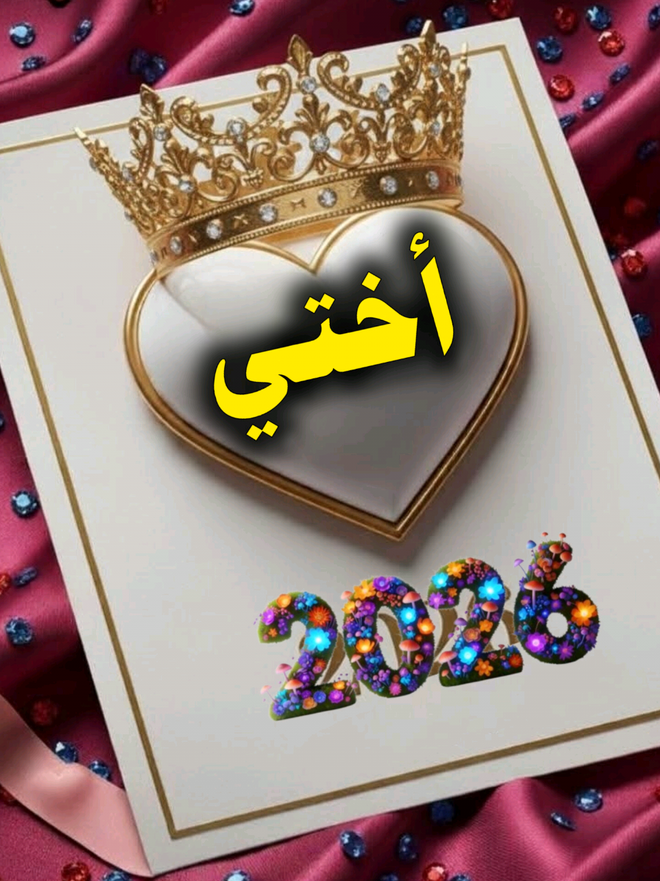 أختي الحبيبة لك مني ثلاث امنيات❤️ #happynewyear #كل_عام_وانتم_بخير #2026 #اختي #اخواتي 