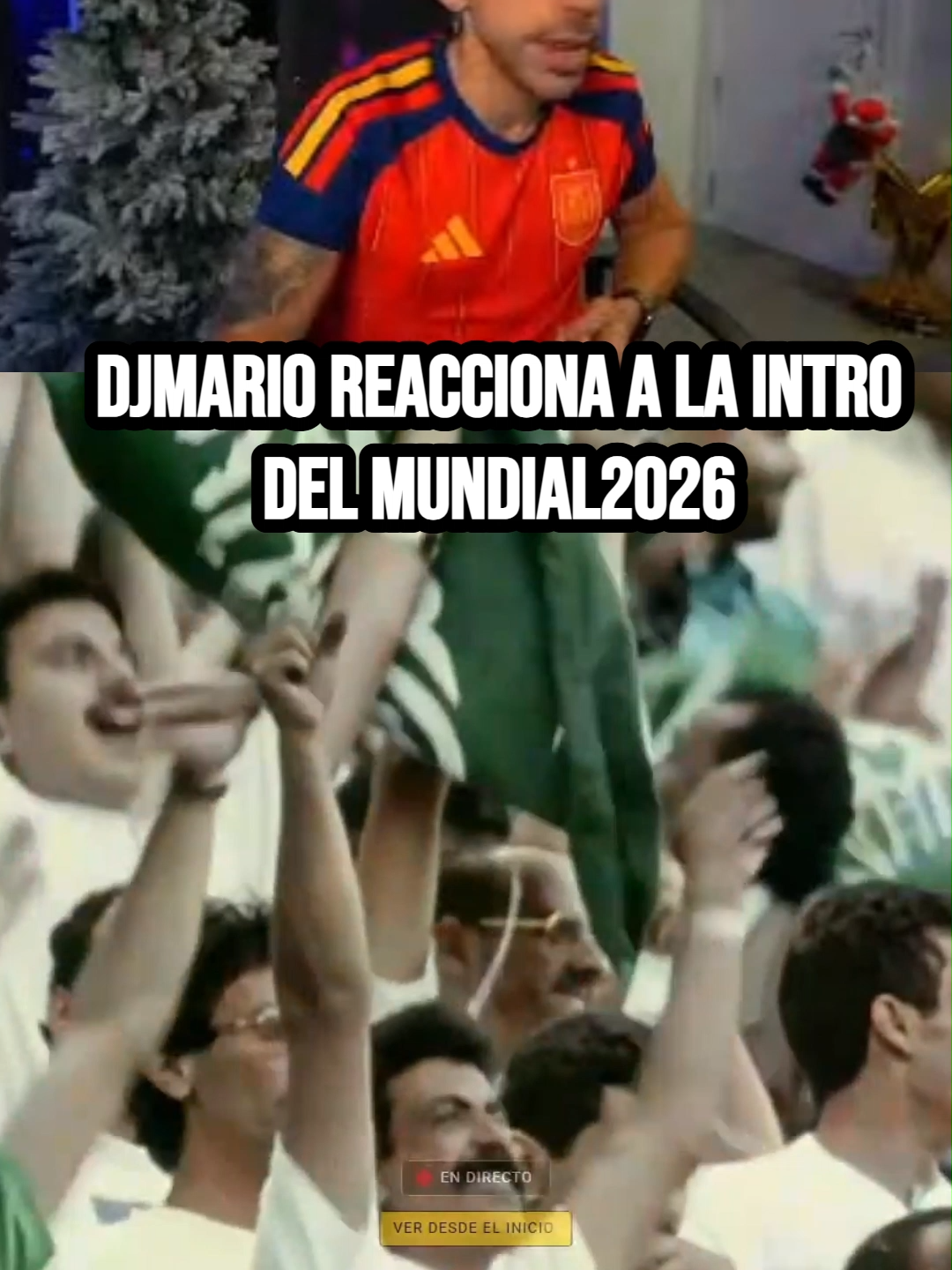 DJMARIO REACCIONA A LA INTRO DEL MUNDIAL 2026 #clipsdetwitch #CLIPS #clips #clipskick #twitch #MESSI #argentina #davooxeneize #CRISTIANO #djmario #ESPAÑA