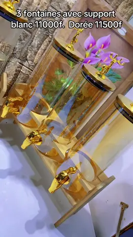 Wawaw 3 fontaines avec support en bois