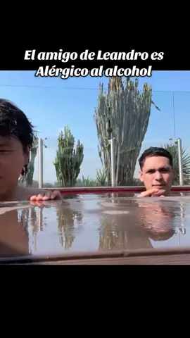 El parcerito amigo de Leandro no puede tomar alcohol #foryou #parati #leandro 