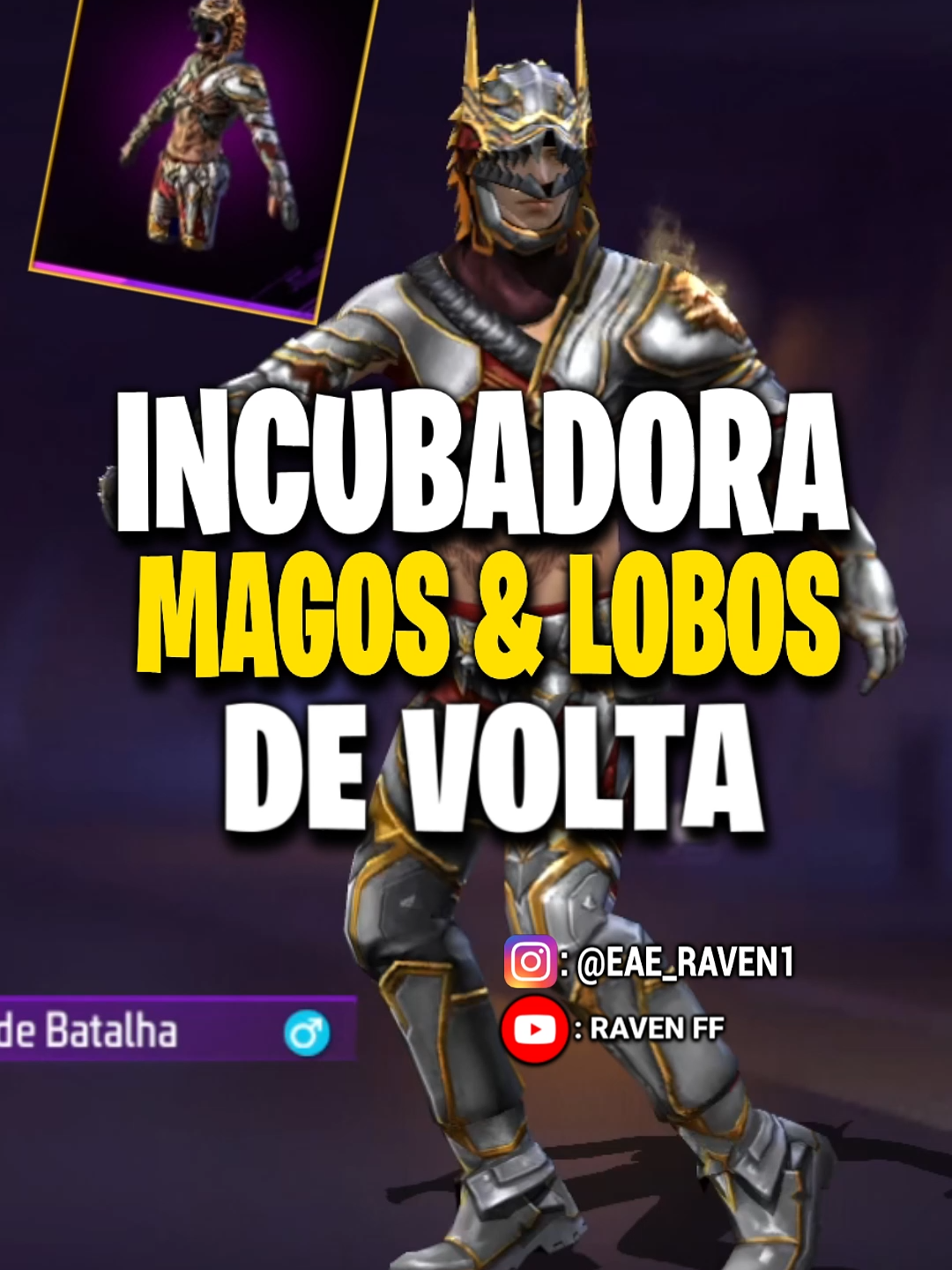 INCUBADORA MAGOS & LOBOS DE VOLTA NO FREE FIRE? #freefire #freefirebrasil #garenafreefire #incubadorafreefire #magos&lobosff