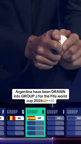 Argentina have been DRAWN into GROUP J for the Fifa world cup 2026😳👀🇦🇷 #worldcup #argentina 