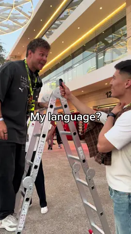 Interviewing the career ladder man 🇺🇦🪜@Max Klymenko  . #ukraine #japan #doha #f1 #qatar 