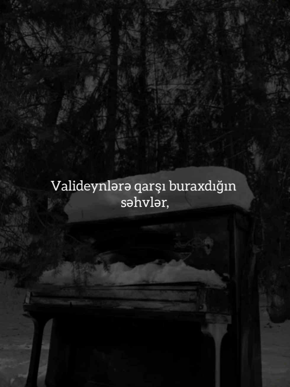 Əgər xoşbəxt bir həyat istəyirsənsə, hər şeyə valideynlərindən başla...   Ananla münasibətin pozulubsa, qəlbin rahatlıq tapmaz.   Atanla küssənsə, yolunda daim səddlər çıxar.   Valideynə qarşı etdiyin hər səhv – gələcəyində gizlənmiş bir minalıdır.   Əvvəl onları düzəlt ki, həyat da səni düzə yol aparsın..🖤