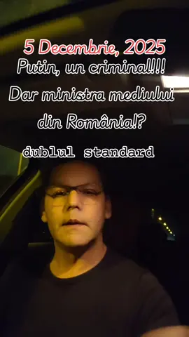 Dacă Putin este un criminal pentru ca a lăsat civilii ucrainieni fără căldură, electricitate și apă, ce putem spune despre ministra mediului din România??? #pentrutine #romania #usr #guvern #prahova 