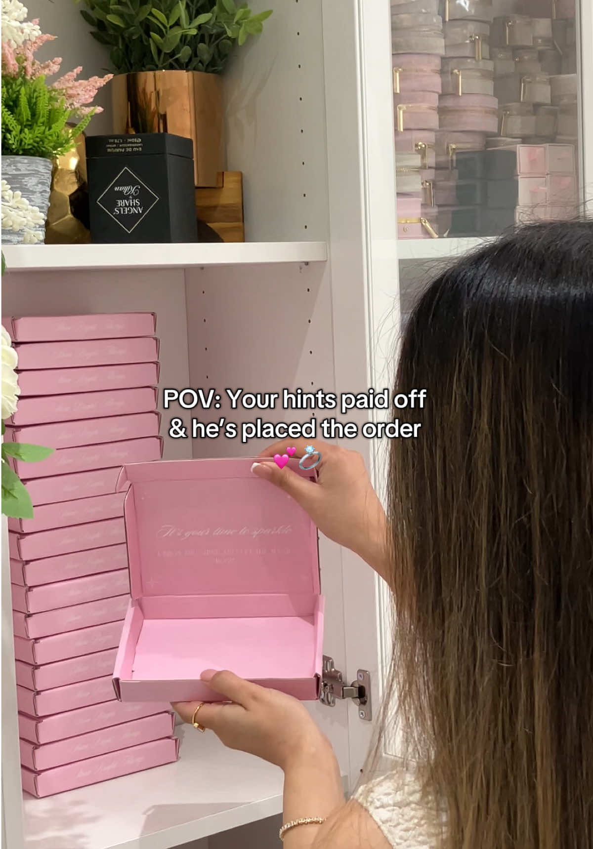 You never know what @ could lead too 👀💞💍 #pinkring #packagingasmr #packageanorderwithme #jewelleryhaul 